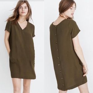 Madewell Button Back Easy Dress (v-neck version)
